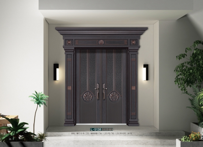 L-5138-盧浮宮別墅大門(mén)系列